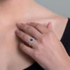 Photo to be taken as a reference for the size of the jewel. The color of the metal or stones of the object in the photo may not correspond with the selected version.