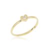 18kt gold ring with natural white diamonds - AD1237