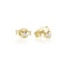 18kt gold earrings with natural white diamonds - OD589