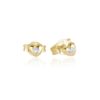 18kt gold earrings with natural white diamonds - OD590