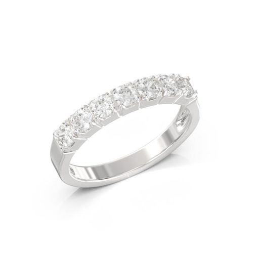 18kt White Gold Veretta Ring with Diamonds - AD1264-LB