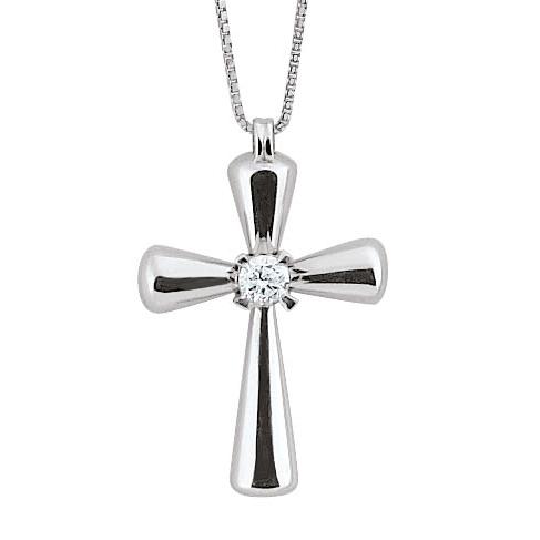 18kt white gold necklace with diamonds - CD117-LB