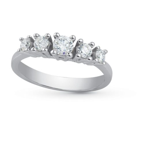 Classic Riviera Ring 4 Prongs with Gradual Diamonds