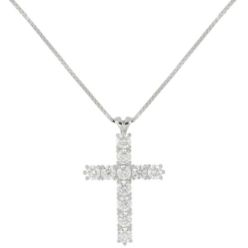 Multi-stone necklace with diamonds
