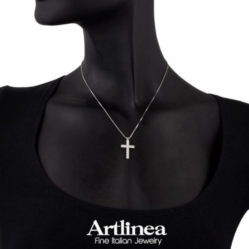 Multi-stone necklace with diamonds
